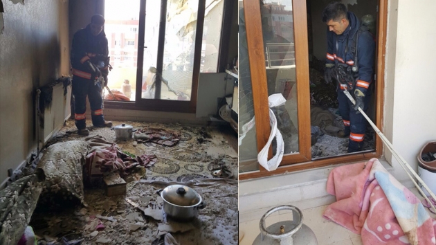 Mardin’de Mutfak Tüpü Bomba Gibi Patladı 3 Yaralı