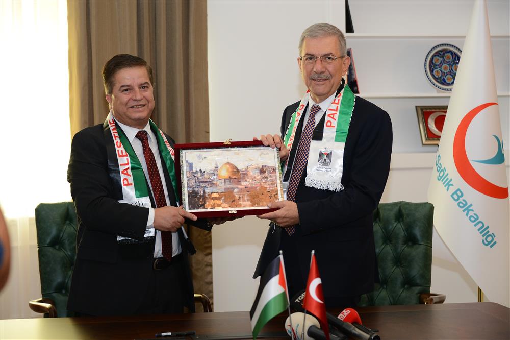 Bakan Demircan Filistin Sağlık Bakanı ile görüştü