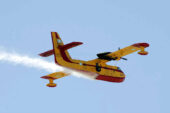 Rodop Dağları’nda yangın çıktı, itfaiye uçağı göreve başladı