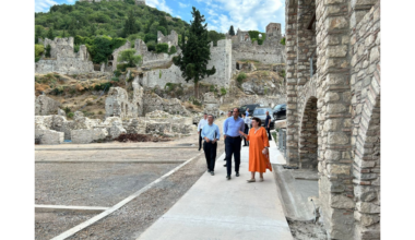 Antik Mystras bölgesinde yangın tatbikatı düzenlendi