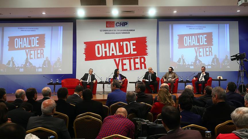 CHP’nin ‘OHAL’de Yeter Forumu’nda sonuç bildirgesi yayımlandı
