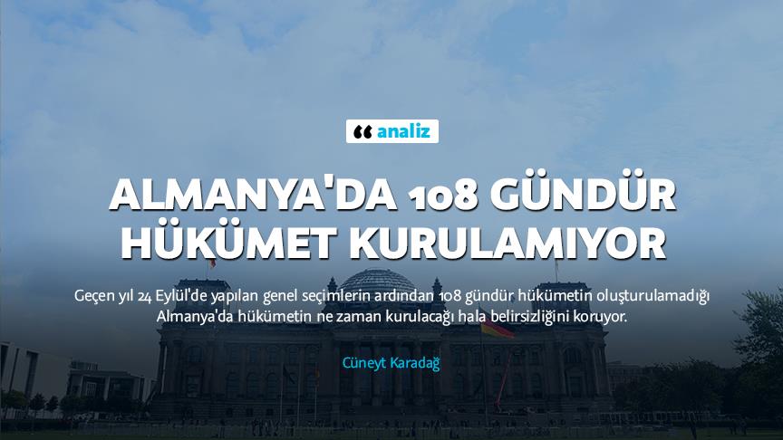 Almanya’da 108 gündür hükümet kurulamıyor