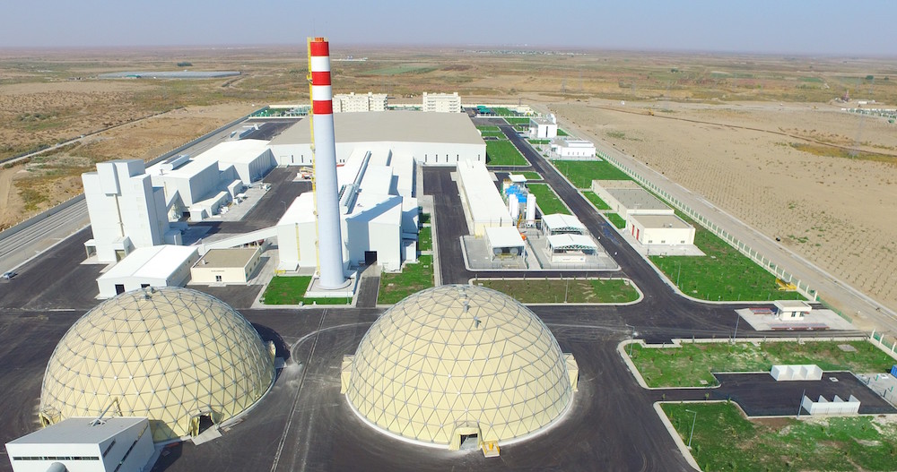 Türkmenistan’ın Hazar kıyısında karbamid fabrikası yapımında kaydedilen ilerleme