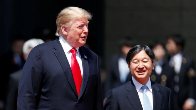 Trump Japonya’da: ABD başkanı İmparator Naruhito karşılar