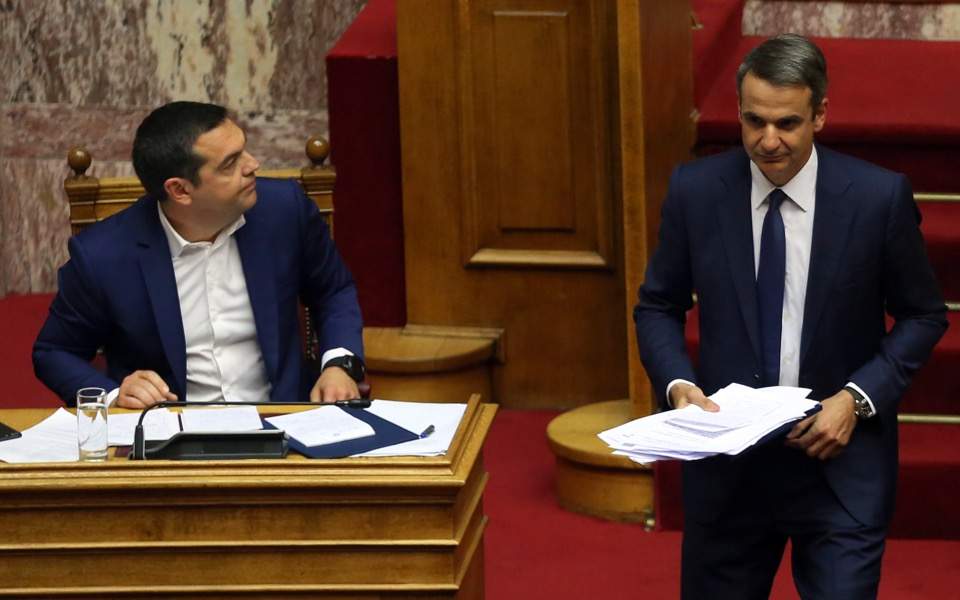 Başbakan, ND genel başkanının sert meclis tartışmalarında çatışmasına neden oldu