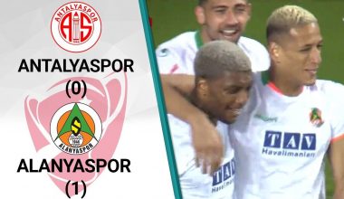 Antalyaspor 0 – 1 Alanyaspor MAÇ ÖZETi (Ziraat Türkiye Kupası Yarı Final İlk Maçı)