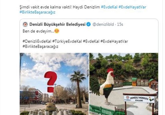 Denizli Büyükşehir’den sıra dışı #Evdekal çağrısı