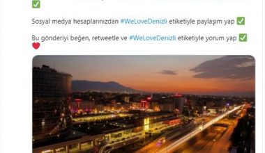 Denizli tek yürek “#WeLoveDenizli” diyor