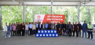 Denzili Büyükşehir’den alabalık üreticilerine dezenfeksiyon desteği