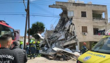 Kıbrıs’ta bina çökmesi sonrası kurtarma çalışmaları sürüyor